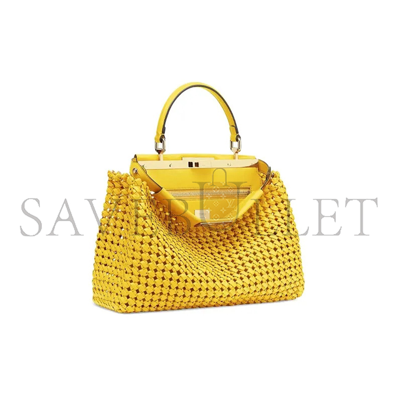 FENDI MEDIUM WOVEN PEEKABOO BAG 8BN290ABHYF192E (33*26*12cm)